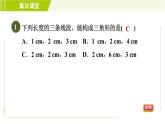 北师版七年级下册数学 第4章 集训课堂  测素质 与三角形有关的线段和角 习题课件