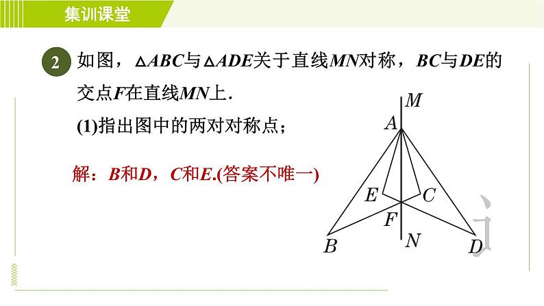 北师版七年级下册数学 第5章 集训课堂  练素养 轴对称及其性质的六种应用 习题课件第4页