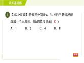 北师版七年级下册数学 第4章 4.1.2 目标二 三角形的三边关系 习题课件