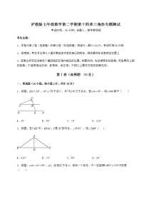 数学七年级下册第十四章  三角形综合与测试课时练习