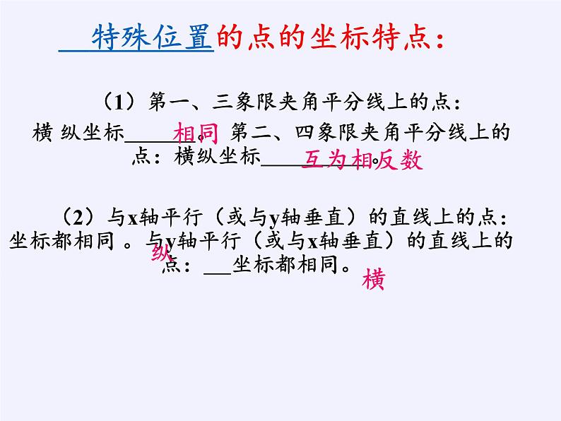 沪科版数学八年级上册 11.1 平面内点的坐标 课件06