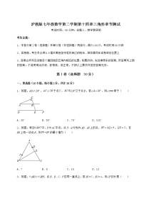 数学七年级下册第十四章  三角形综合与测试同步练习题