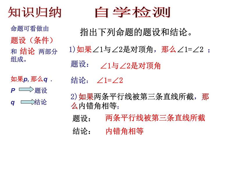 沪科版数学八年级上册 13.2  《命题与证明》第一课时 课件07