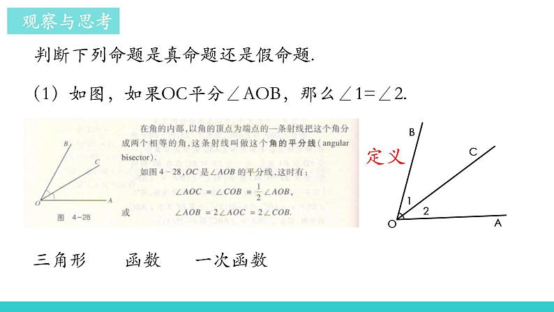 沪科版数学八年级上册 13.2 命题与证明(2) 课件02