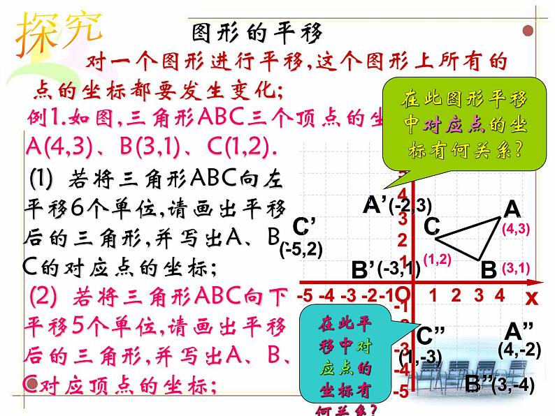 沪科版数学八年级上册 11.1 平面直角坐标系中平移 课件第8页