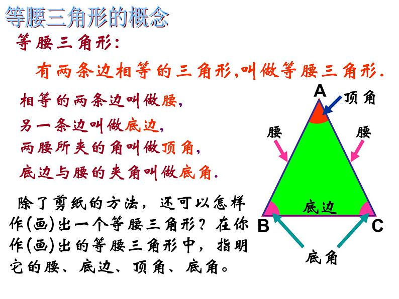 沪科版数学八年级上册 15.1 《轴对称与等腰三角形的性质》 课件03