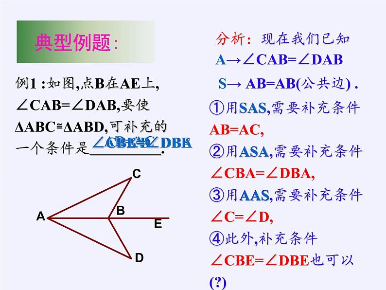 华东师大版数学八年级上册 13.2 三角形全等的判定（课件）04