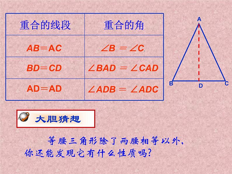 华东师大版数学八年级上册 13.3.1 等 腰三角形的性质_(1)（课件）第6页