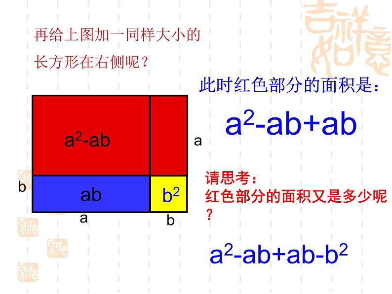 华东师大版数学八年级上册 综合与实践 面积与代数恒等式（课件）07