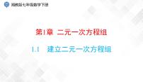 初中数学湘教版七年级下册1.1 建立二元一次方程组教学ppt课件