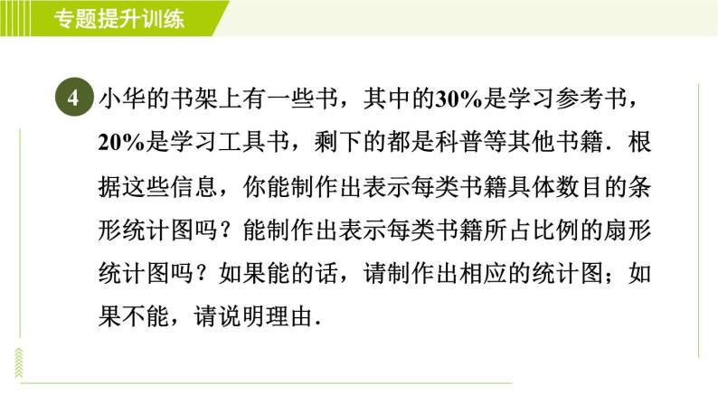 浙教版七年级下册数学 第6章 专题提升训练(七) 选择适宜的统计图 习题课件07