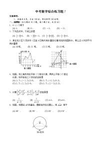 中考数学综合练习题7