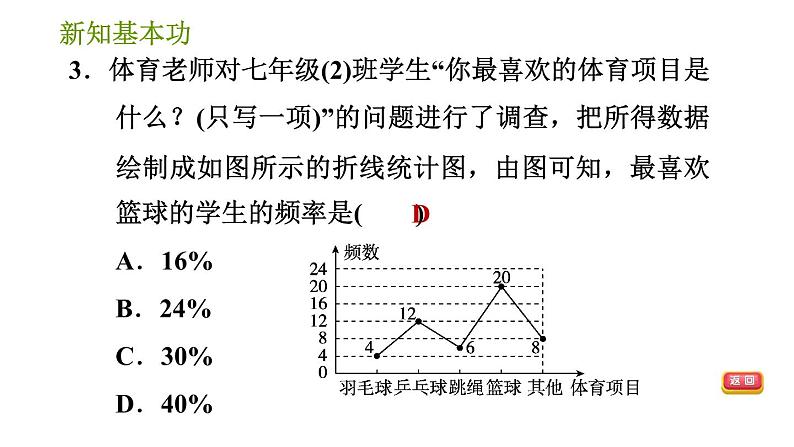 北师版七年级下册数学 第6章 6.2.1 频率的稳定性 习题课件第5页