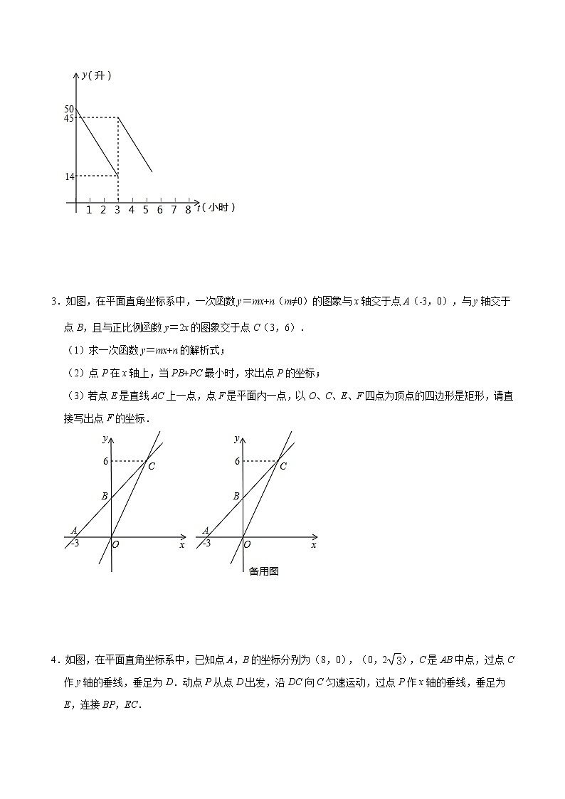 专题30 一次函数应用题(原卷版)第2页