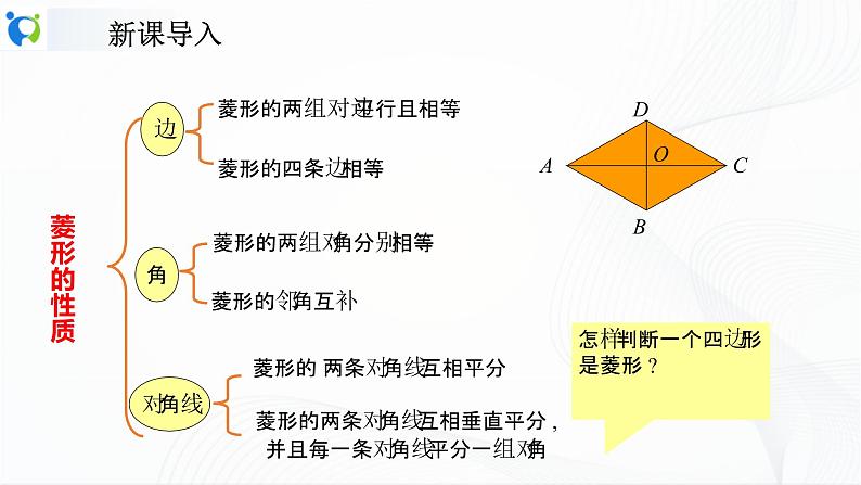 人教版数学八年级下册课件18.2.2.2菱形的判定第4页