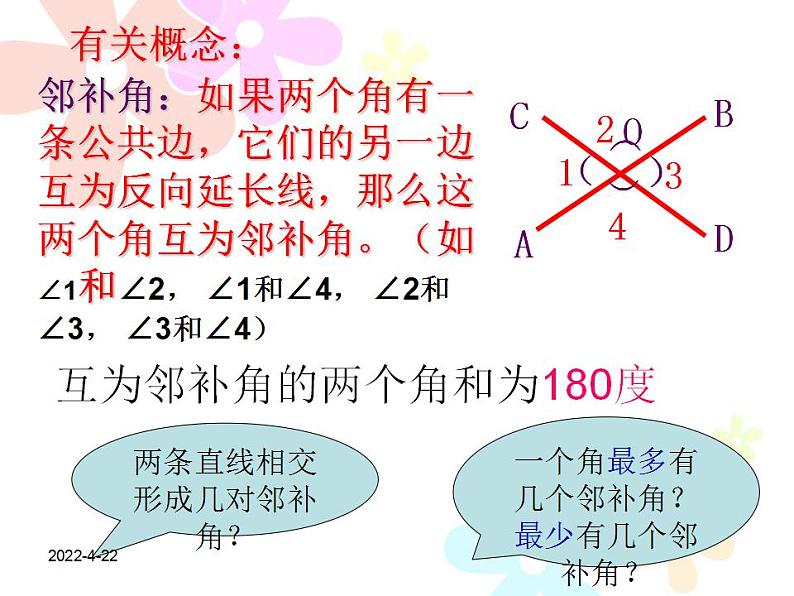 人教版数学七年级下册5.1.1相交线课件（16张）07