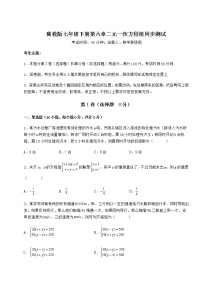 初中数学第六章   二元一次方程组综合与测试同步测试题