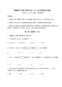 初中数学第六章   二元一次方程组综合与测试课时作业