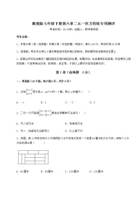 数学七年级下册第六章   二元一次方程组综合与测试当堂达标检测题