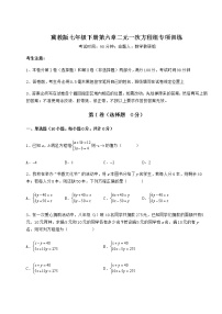 2021学年第六章   二元一次方程组综合与测试同步达标检测题