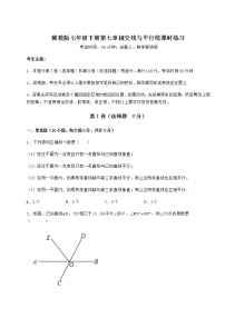 七年级下册第七章   相交线与平行线综合与测试测试题