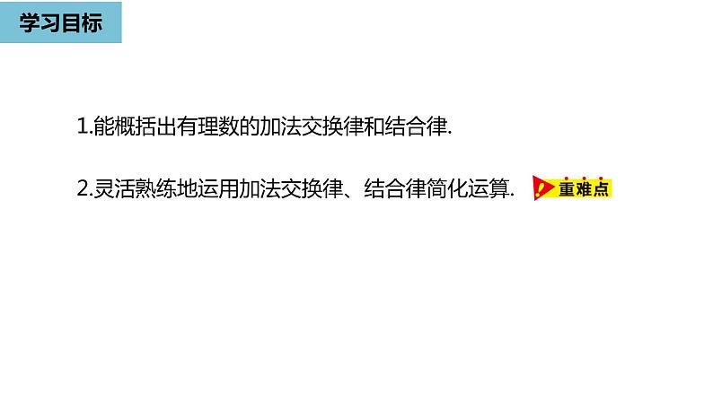 人教版数学七年级上册精品教学课件第一章有理数的加减法课时2-数学人教七（上）第3页