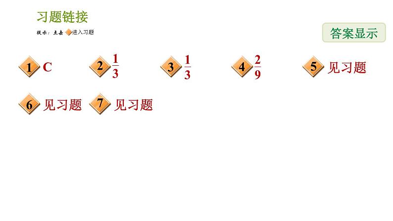 北师版七年级下册数学 第6章 素养集训   2. 可预测事件概率的求法 习题课件第2页