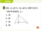冀教版七年級(jí)下冊(cè)數(shù)學(xué) 第9章 9.3目標(biāo)二 三角形的高 習(xí)題課件