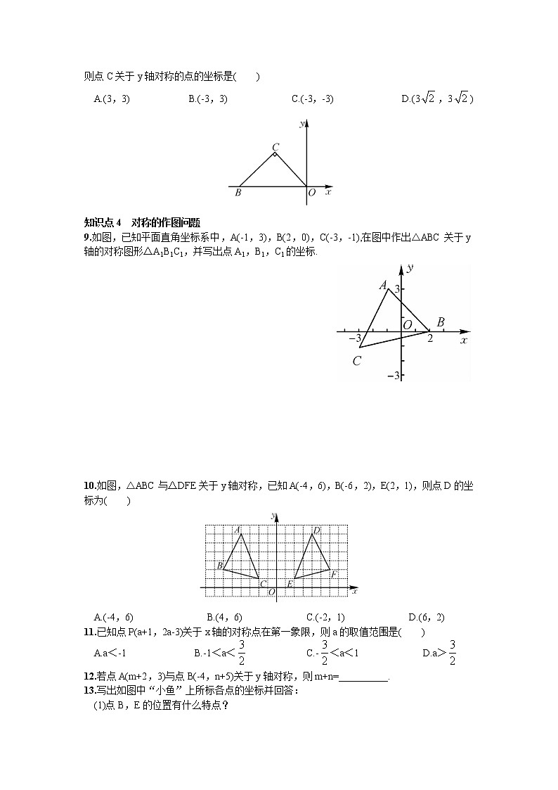 轴对称的坐标表示练习题02