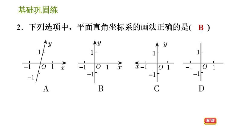 湘教版八年级下册数学 第3章 3.1.1 平面直角坐标系 习题课件第8页