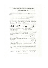 湖北省黄石市阳新县2021-2022学年上学期期末考试九年级数学试题卷