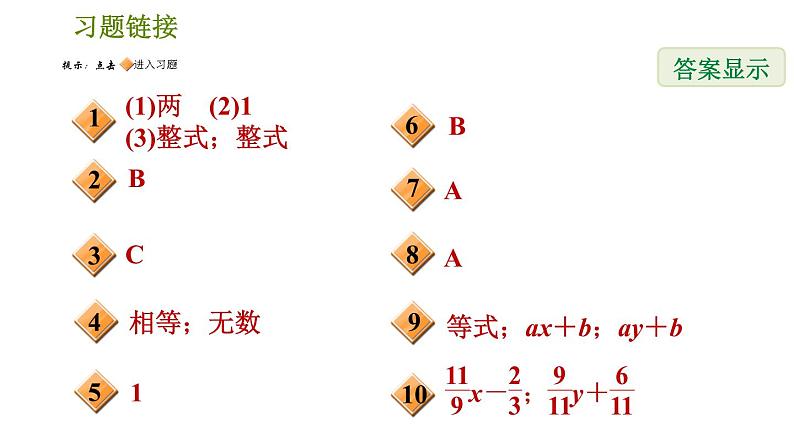 人教版七年级下册数学 第8章 8.1.1  二元一次方程 习题课件第2页