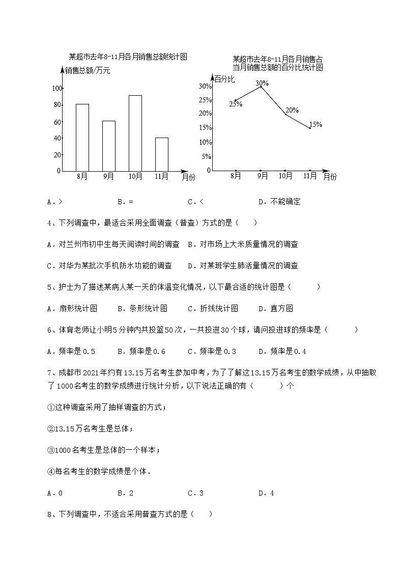 精品试卷冀教版八年级数学下册第十八章数据的收集与整理单元测试试题（精选）第2页