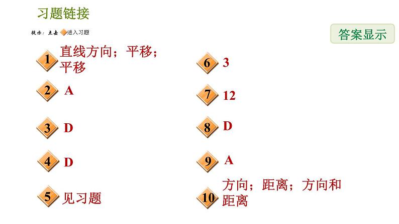 人教版七年级下册数学 第5章 5.4　平移 习题课件第2页