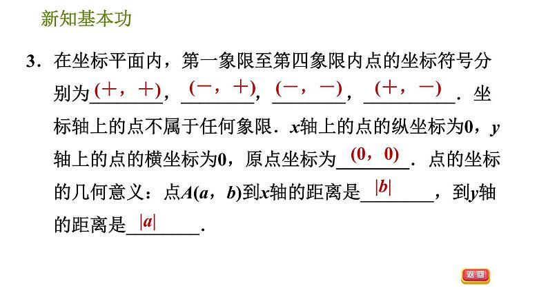 人教版七年级下册数学 第7章 7.1.2  平面直角坐标系 习题课件第6页