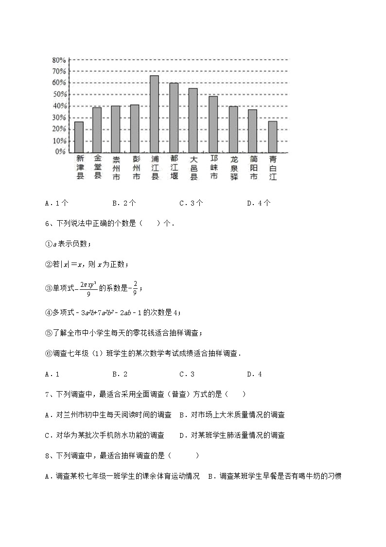 2022年必考点解析冀教版八年级数学下册第十八章数据的收集与整理专项攻克练习题（含详解）第3页