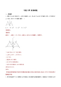 初中数学中考二轮专题练习   专题14 最值问题