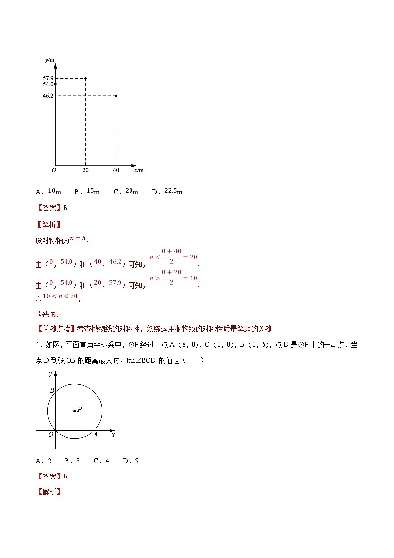 初中数学中考二轮专题练习   专题14 最值问题03