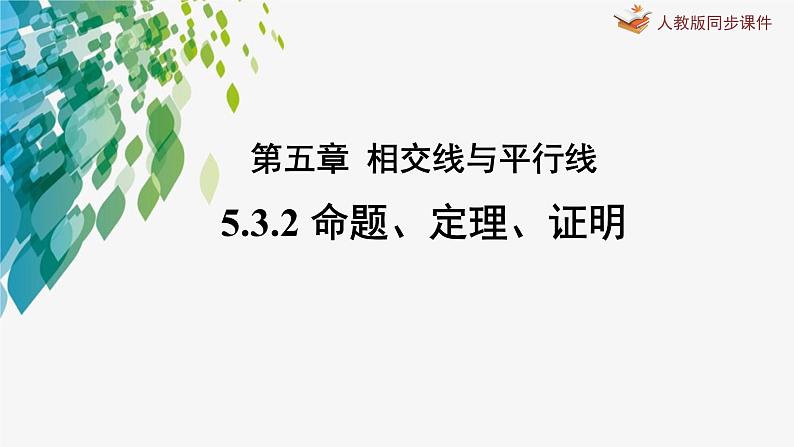 《5.3.2命题、定理、证明》精品同步课件01