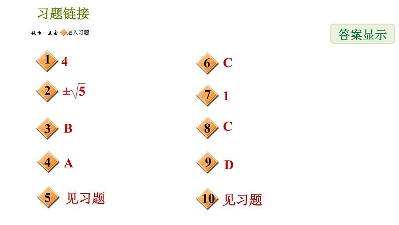 人教版七年级下册数学 第6章 全章热门考点整合专训 习题课件第2页