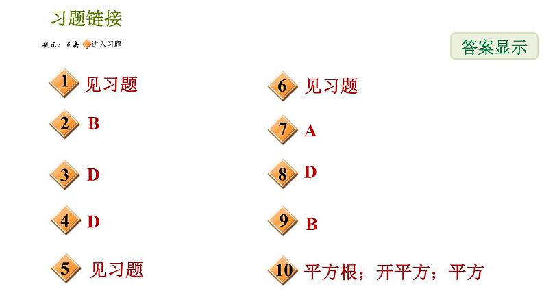 人教版七年级下册数学 第6章 6.1.3  平方根 习题课件第2页