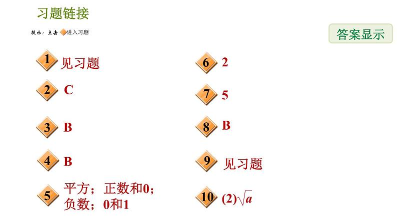 人教版七年级下册数学 第6章 6.1.1  算术平方根 习题课件第2页