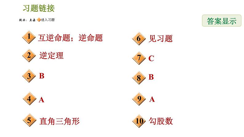 人教版八年级下册数学 第17章 17.2　勾股定理的逆定理 习题课件第2页