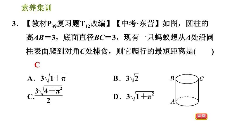 人教版八年级下册数学 第17章 素养集训  2．勾股定理及其逆定理的八种应用 习题课件第7页