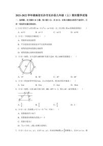 2021-2022学年湖南省长沙市长沙县九年级（上）期末数学试卷（学生版+解析版）