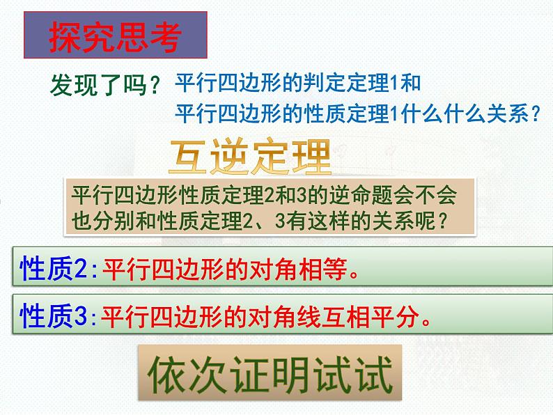 新人教版初二18.1.2平行四边形的判定公开课课件PPT07