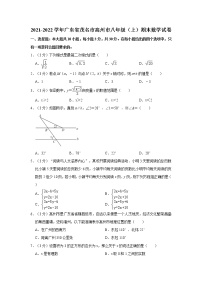 2021-2022学年广东省茂名市高州市八年级（上）期末数学试卷   解析版