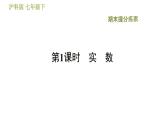 滬科版七年級(jí)下冊(cè)數(shù)學(xué) 期末提分練案 第1課時(shí)　實(shí)　數(shù) 習(xí)題課件