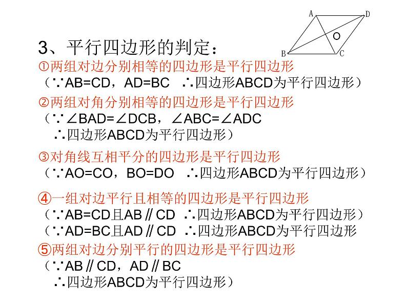 人教版八年级下册第18章《平行四边形复习》课件03