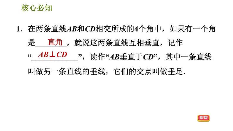 沪科版七年级下册数学 第10章 10.1.2  垂　线 习题课件04